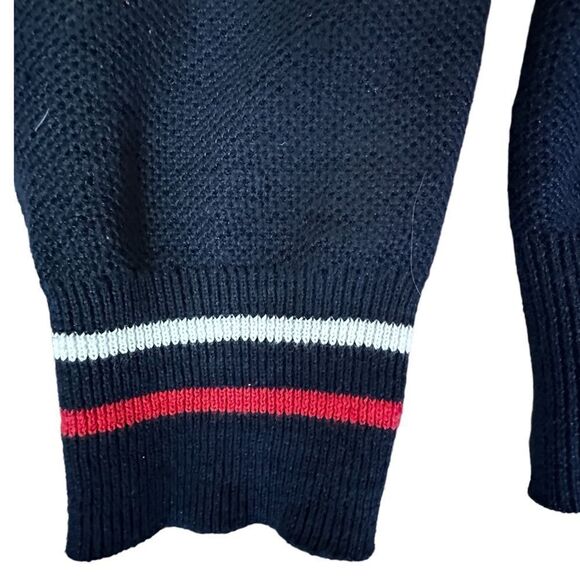 BOSS HUGO Boss Men’s V-neck Lightweight Navy Sweater Small  - Picture 9 of 15